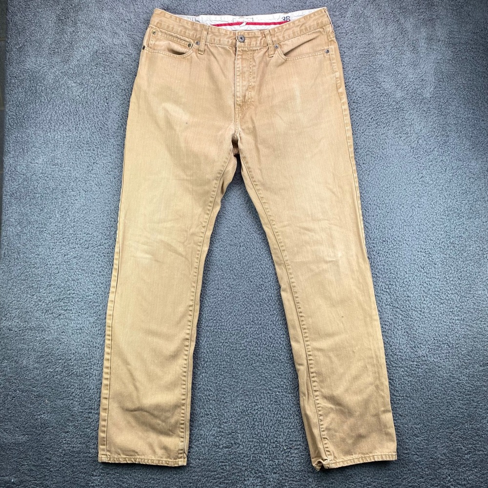 Stafford Prep Mens Size 36 Khaki‎ Pants Casual Chino Style Cotton Blend